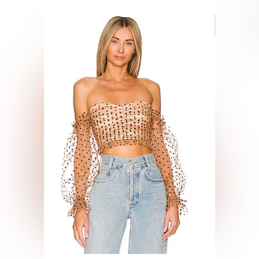 Revolve/Majorelle Corinne top in dark nude